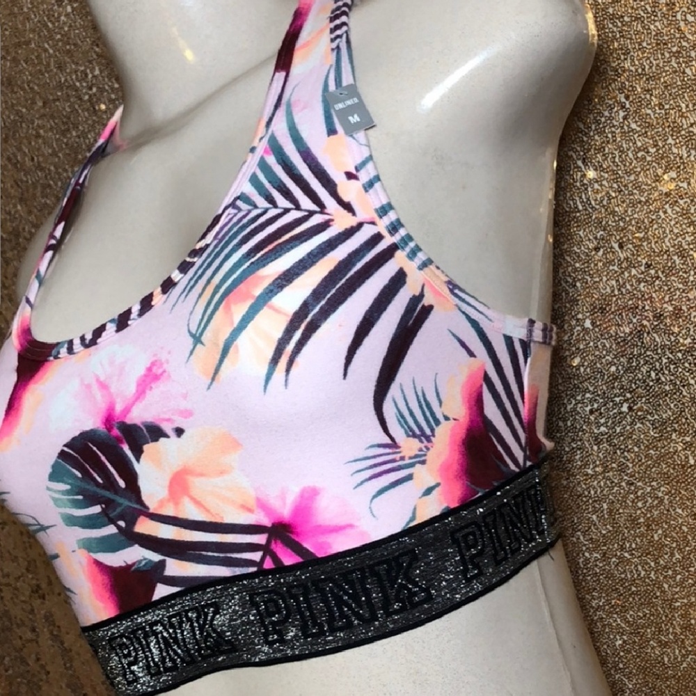 Sale 💜 Victoria Secret Tropical Sports Bra NWOT - Picture 2 of 3